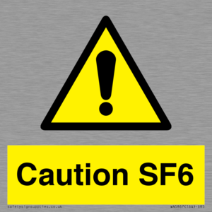 WN5867: Caution SF6