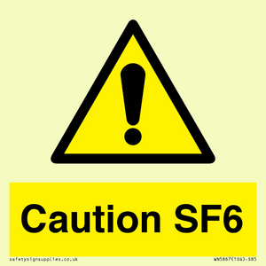 WN5867: Caution SF6