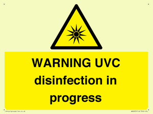 WN6205: WARNING UVC disinfection in progress