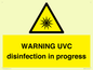 WN6205: WARNING UVC disinfection in progress