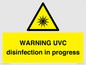 WN6205: WARNING UVC disinfection in progress