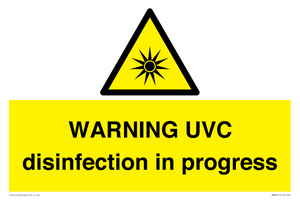 WN6205: WARNING UVC disinfection in progress