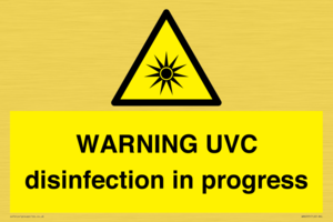 WN6205: WARNING UVC disinfection in progress