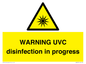 WN6205: WARNING UVC disinfection in progress