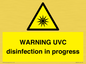 WN6205: WARNING UVC disinfection in progress