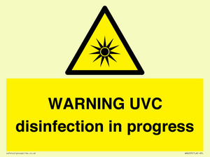 WN6205: WARNING UVC disinfection in progress