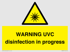 WN6205: WARNING UVC disinfection in progress
