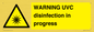 WN6205: WARNING UVC disinfection in progress