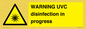 WN6205: WARNING UVC disinfection in progress
