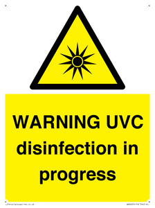 WN6205: WARNING UVC disinfection in progress