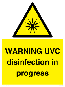 WN6205: WARNING UVC disinfection in progress