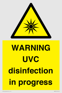 WN6205: WARNING UVC disinfection in progress