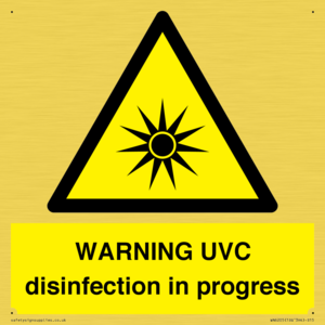 WN6205: WARNING UVC disinfection in progress