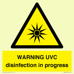 WN6205: WARNING UVC disinfection in progress