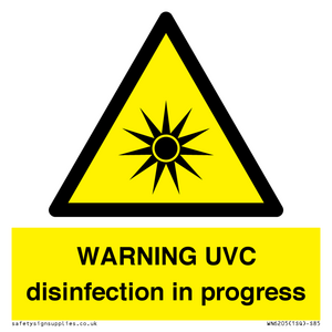 WN6205: WARNING UVC disinfection in progress