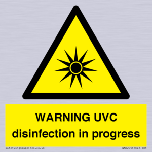 WN6205: WARNING UVC disinfection in progress