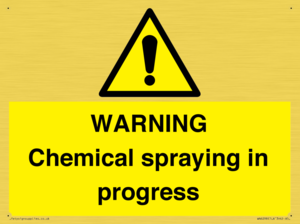 WN6298: WARNING Chemical spraying in progress