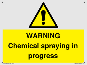 WN6298: WARNING Chemical spraying in progress