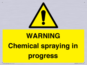 WN6298: WARNING Chemical spraying in progress