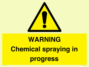 WN6298: WARNING Chemical spraying in progress