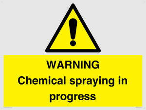 WN6298: WARNING Chemical spraying in progress