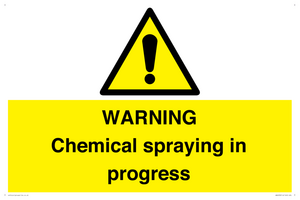 WN6298: WARNING Chemical spraying in progress