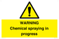 WN6298: WARNING Chemical spraying in progress