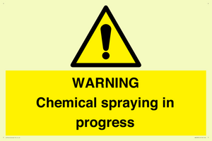 WN6298: WARNING Chemical spraying in progress