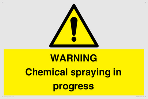 WN6298: WARNING Chemical spraying in progress