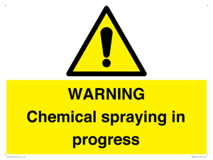 WN6298: WARNING Chemical spraying in progress