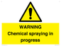 WN6298: WARNING Chemical spraying in progress