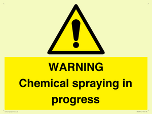 WN6298: WARNING Chemical spraying in progress