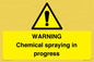 WN6298: WARNING Chemical spraying in progress