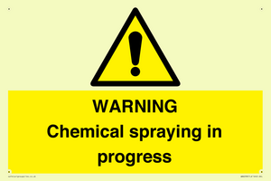 WN6298: WARNING Chemical spraying in progress
