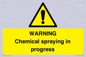 WN6298: WARNING Chemical spraying in progress