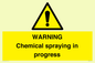 WN6298: WARNING Chemical spraying in progress