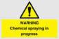 WN6298: WARNING Chemical spraying in progress