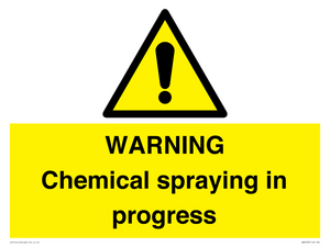 WN6298: WARNING Chemical spraying in progress