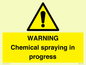 WN6298: WARNING Chemical spraying in progress