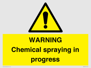 WN6298: WARNING Chemical spraying in progress