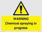 WN6298: WARNING Chemical spraying in progress
