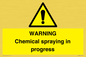 WN6298: WARNING Chemical spraying in progress