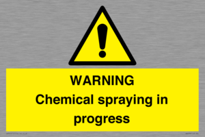 WN6298: WARNING Chemical spraying in progress