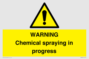 WN6298: WARNING Chemical spraying in progress