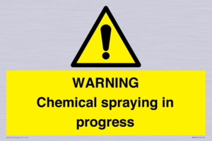 WN6298: WARNING Chemical spraying in progress