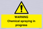 WN6298: WARNING Chemical spraying in progress