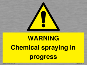 WN6298: WARNING Chemical spraying in progress