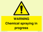 WN6298: WARNING Chemical spraying in progress