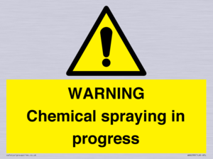 WN6298: WARNING Chemical spraying in progress