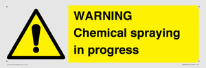 WN6298: WARNING Chemical spraying in progress
